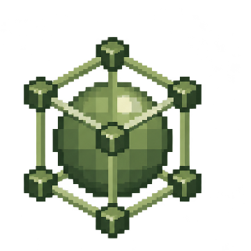 Pixel-art three-dimensional model